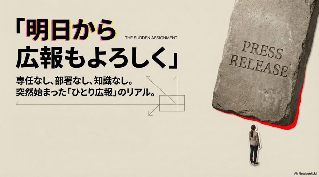 「明日から広報もよろしく!」一人広報のリアル